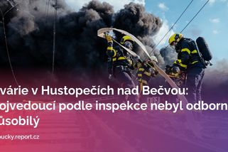 Havárie v Hustopečích nad Bečvou: strojvedoucí podle inspekce nebyl odborně způsobilý